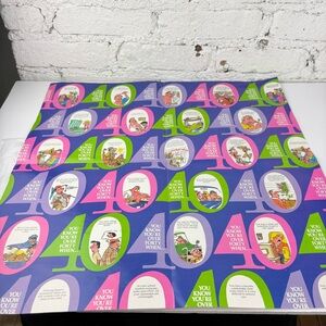 Vintage You Know Your 40 When Wrapping Paper